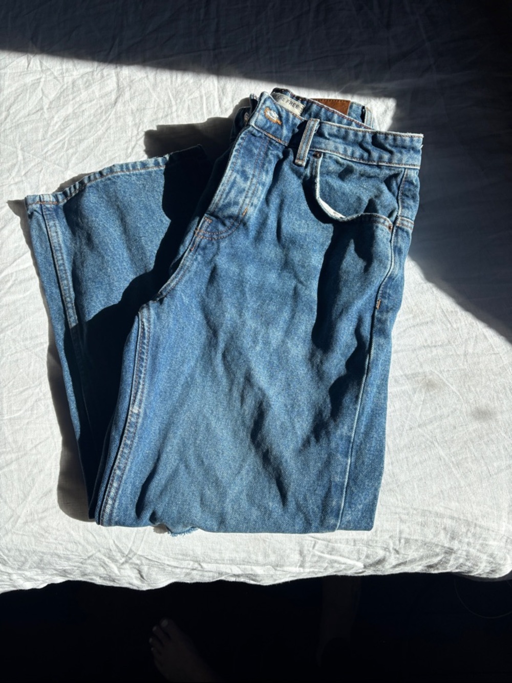Free People Classic Blue Jeans